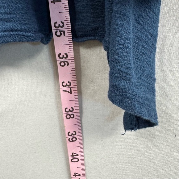 Cut Loose Dress Womens Large Blue Sleeveless Tunic Striped Scarf Lagenlook - Picture 6 of 11